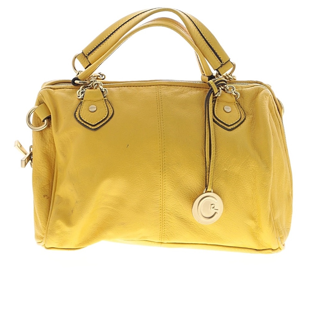 Yellow Leather Handbag - Picture 2 of 13